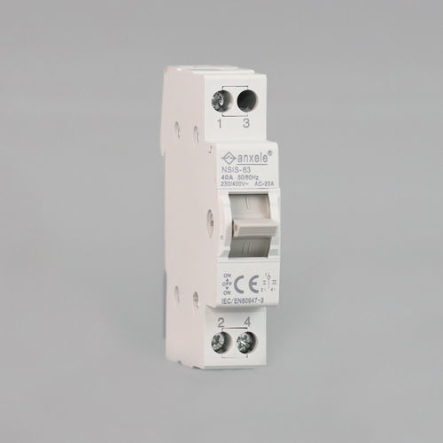 Manueller Umschalter - NSIS-63 - SHANGHAI ANSON ELECTRIC TECHNOLOGY CO.,LTD - für DIN-Schiene / 4-polig / 3-polig
