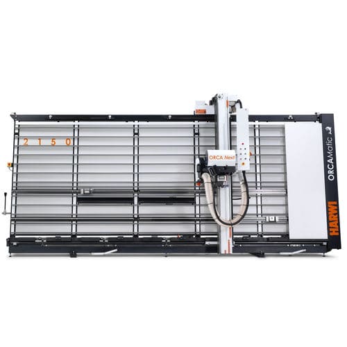 Paneel-Sägemaschine - OrcaMatic 2150 - Harwi - horizontal / vertikal / für Kunststoff