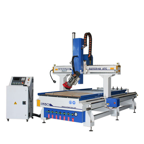 CNC-Konturfräsmaschine - ELECNC1330ATC-4 - Jinan Blue Elephant CNC Machinery Co.,Ltd - 4-Achs / Spindel / für Kunststoff