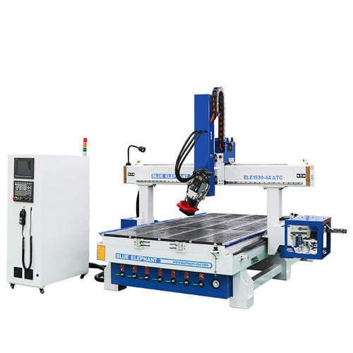 CNC-Konturfräsmaschine - ELECNC-1530ATC-4A - Jinan Blue Elephant CNC Machinery Co.,Ltd - 4-Achs / 1-Spindel / Holz