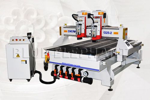 CNC-Konturfräsmaschine - ELECNC-1325-2 - Jinan Blue Elephant CNC Machinery Co.,Ltd - Zweikopf / für Holz / für Einrichtungszwecke