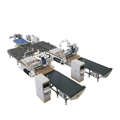 Plattenproduktionsanlage - ELECNC - Jinan Blue Elephant CNC Machinery Co.,Ltd - für Holz / automatisch / kontinuierlich