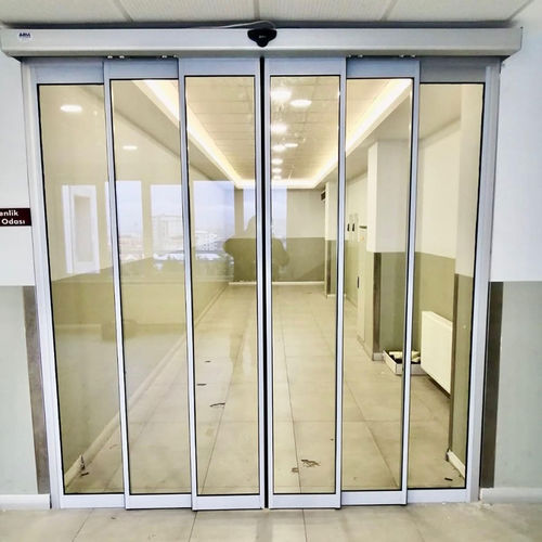 Tor / anodisiertes Aluminium - iCat® A110 T2-T4 - Rsa kapi LTD - für Außenbereich / für Krankenhaus / Sicherheit