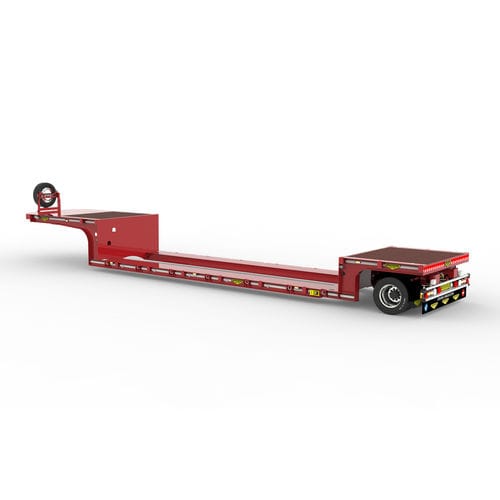 Gooseneck-Sattelauflieger - Broshuis BV - mit pneumatischer Aufhängung / Ultra-Tieflader / für Industriematerial