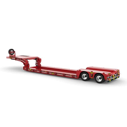 Gooseneck-Sattelauflieger - Broshuis BV - mit pneumatischer Aufhängung / Ultra-Tieflader / für Produkte in Pulverform