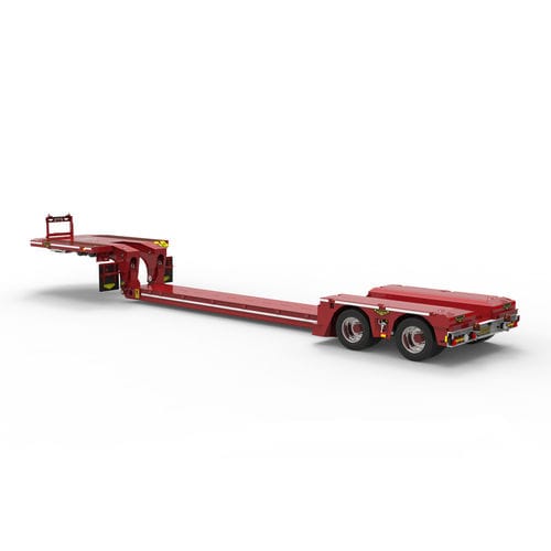 Gooseneck-Sattelauflieger - AGRI - Broshuis BV - Ultra-Tieflader / 2-Achsen / angehängt