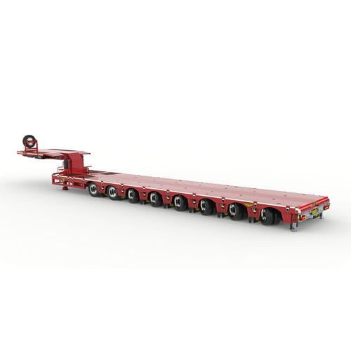 Gooseneck-Sattelauflieger - Broshuis BV - 8-Achsen / angehängt / Schwerlast