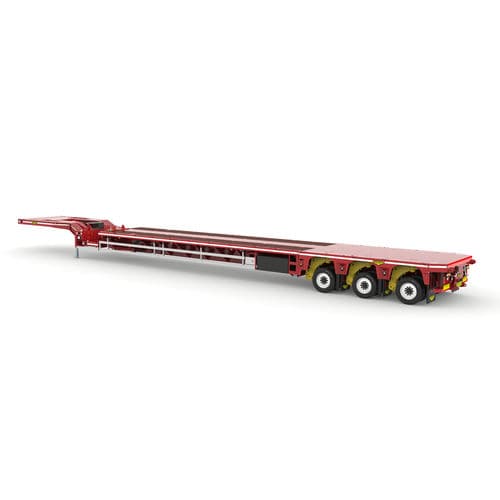 Plattformanhänger - Broshuis BV - Gooseneck / für Windkraftanlage / 3-Achsen