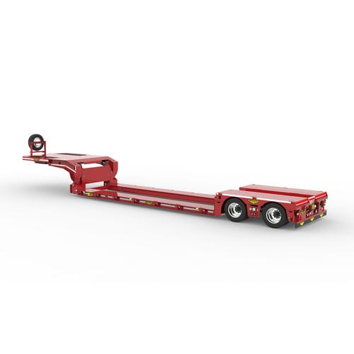 Sattelauflieger für Containertransport - Broshuis BV - Gooseneck / mit pneumatischer Aufhängung / Ultra-Tieflader
