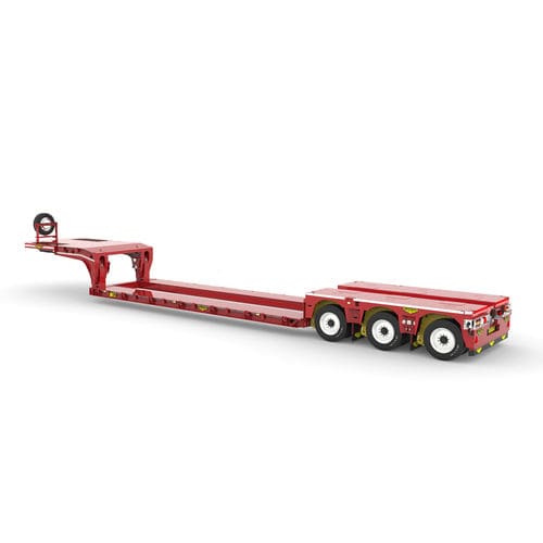 Gooseneck-Sattelauflieger - Broshuis BV - Ultra-Tieflader / 3-Achsen / angehängt