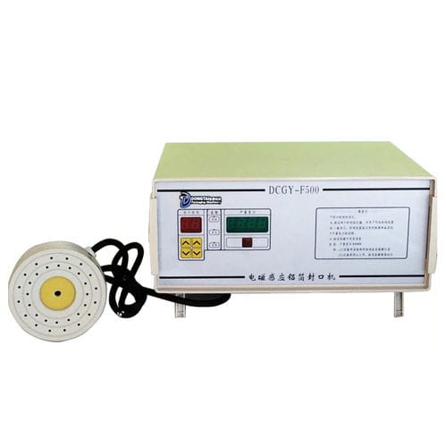Induktions-Siegelmaschine - DGYF-500 - Shandong Dongtai Machinery Manufacturing Co., Ltd. - halbautomatisch / für Rundbodensäcke / für Pflanzenschutzmittel