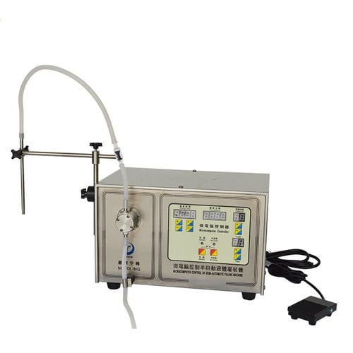 Magnetisch-induktive Füllmaschine - SF-II series - Shandong Dongtai Machinery Manufacturing Co., Ltd. - halbautomatisch / für Glasflaschen / für Kunststoffflaschen
