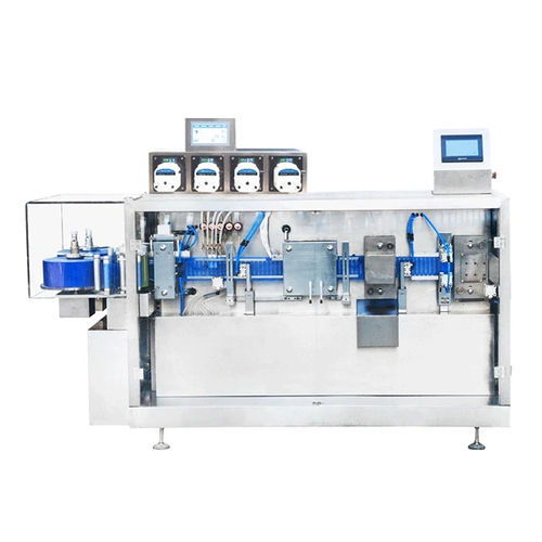 Form-, Füll- und Verschließmaschine / für Kunststoffplatten - DTFS-4 - Shandong Dongtai Machinery Manufacturing Co., Ltd. - für medizinische Verpackung / automatisch / kompakt