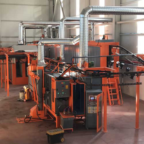 Automatischer Pulverbeschichtungsanlage - powder coating line - İSTANBUL ELECTROSTATICS - manuell
