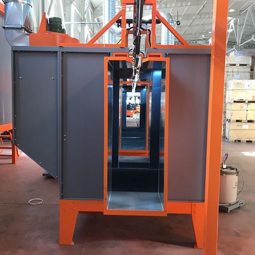 Offene Lackierkabine - İSTANBUL ELECTROSTATICS - für die Bahntechnik / Filterpatrone / manuell