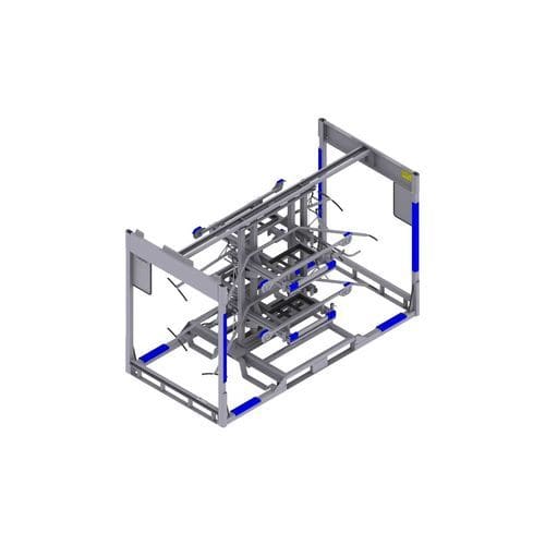Umschlag-Stapelmaschine - PIBRA - Industrial Solutions - Positionierung / für Platten / für Container