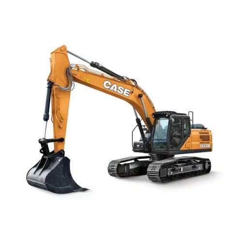 Mittelgroßer Bagger - CX220E - Case - auf Raupen / Diesel / für Baustellen