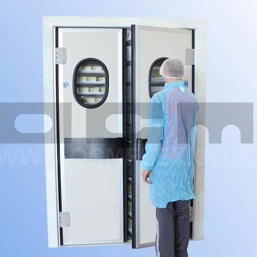 Einflügeltür - OCM Industrial Doors - Edelstahl / Polyethylen / für Kühlraum
