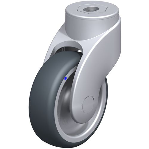 Lenkrolle - LWGX-TPA series - Blickle Räder+Rollen GmbH u. Co. KG - mit Grundplatte / Gewindeschaft / nichtkreidend