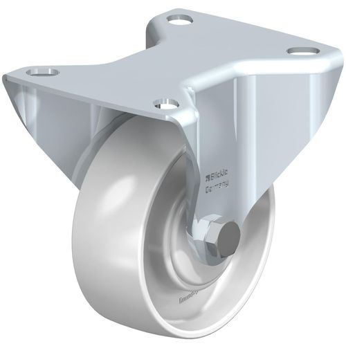 Bockrolle - B-PO series - Blickle Räder+Rollen GmbH u. Co. KG - mit Grundplatte / geräuscharm / Pressstahl