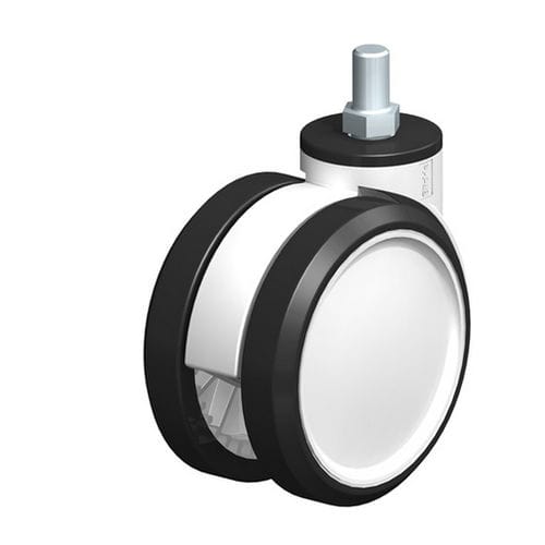 Lenkrolle - LKDG-PUA series - Blickle Räder+Rollen GmbH u. Co. KG - Gewindeschaft / mit Bremse / nichtkreidend