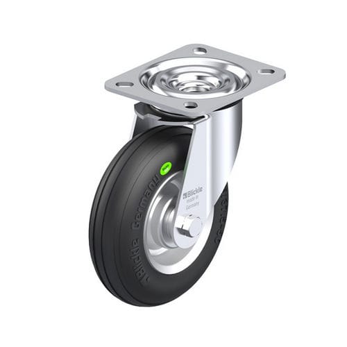 Lenkrolle - L-VW series - Blickle Räder+Rollen GmbH u. Co. KG - mit Grundplatte / mit Kugellager / geräuscharm