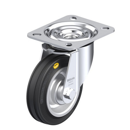 Lenkrolle - L-RD series - Blickle Räder+Rollen GmbH u. Co. KG - mit Grundplatte / mit Kugellager / geräuscharm