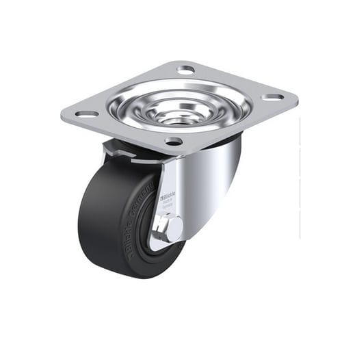 Lenkrolle - LE-POEV series - Blickle Räder+Rollen GmbH u. Co. KG - mit Grundplatte / mit Kugellager / mit Bremse