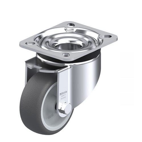 Lenkrolle - LK-PATH series - Blickle Räder+Rollen GmbH u. Co. KG - mit Grundplatte / mit Kugellager / geräuscharm
