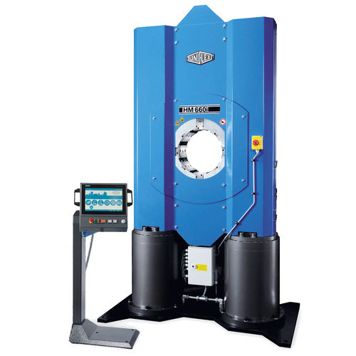 Crimpmaschine für Kabel - HM 660 PFC - Uniflex-Hydraulik GmbH - für Isolator aus Verbundwerkstoff / automatisch / elektrohydraulisch