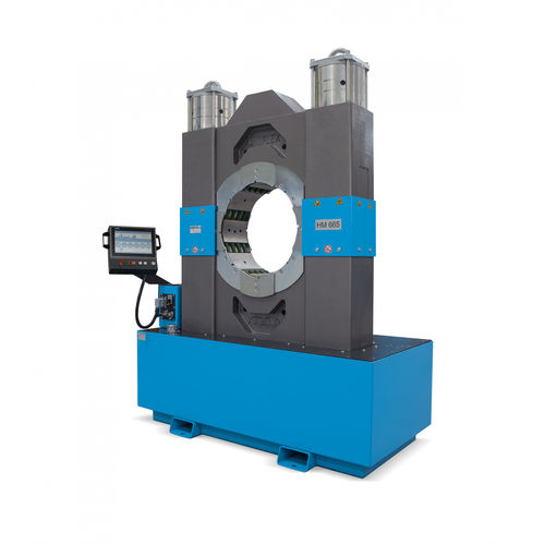 Crimpmaschine für Kabel - HM 665 PFC - Uniflex-Hydraulik GmbH - für Isolator aus Verbundwerkstoff / automatisch / elektrohydraulisch