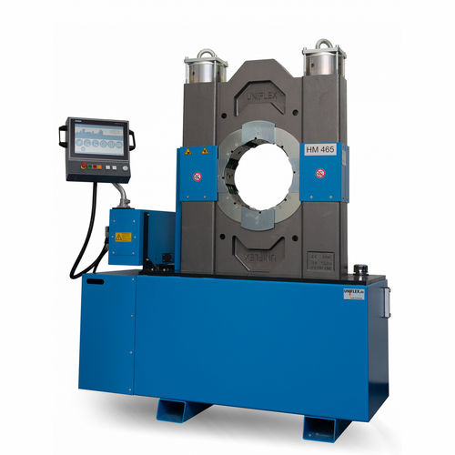 Crimpmaschine für Kabel - HM 465 - Uniflex-Hydraulik GmbH - für Isolator aus Verbundwerkstoff / automatisch / elektrohydraulisch