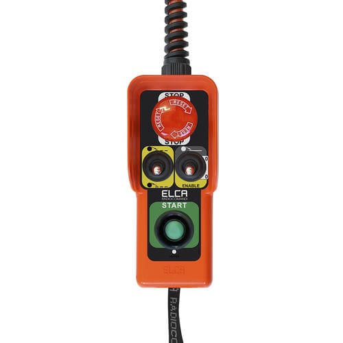 Fernbedienung mit E-Kabel - TEL-VAI - ELCA RADIOCONTROLS - mit Knöpfen / Kippschalter / für Deckskran