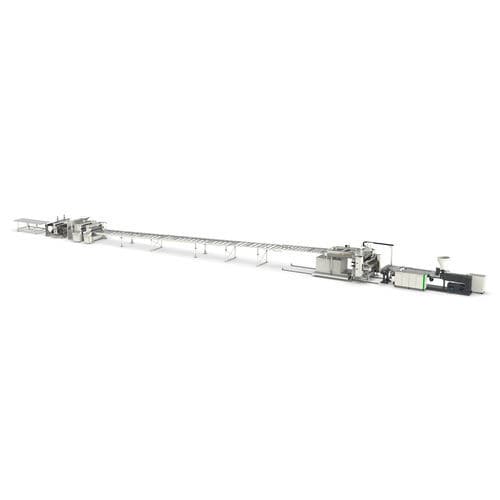 Kompakte Extrusionsanlage - Battenfeld-Cincinnati - 3 Schichten / Doppelschnecken / Mehrschicht