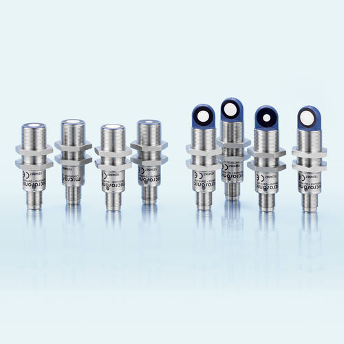 Zylinderförmiger Abstandssensor - lpc+ series - microsonic - Ultraschall / 4-20 mA / 0-10 V