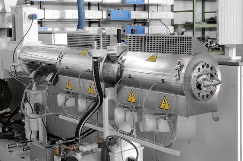 Extruder / konische Doppelschnecken - KBA  - AMUT - Rohr / Profil / für PVC