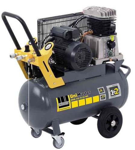Kolbenkompressor - UNM 510-10-90 DX - Schneider Druckluft GmbH - Luft / mit Elektromotor / auf Rollen