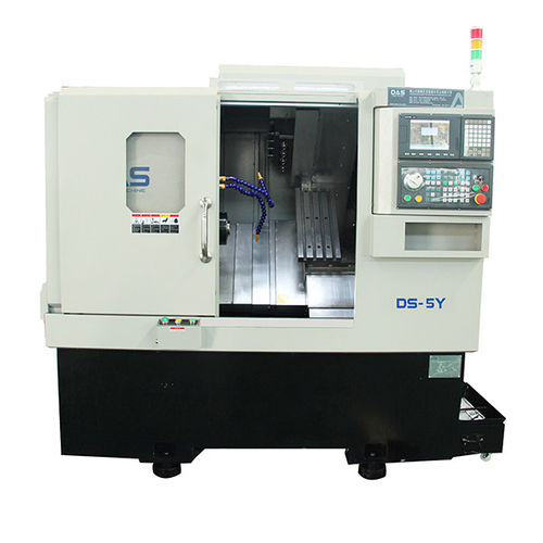 Dreh-Fräszentrum / CNC - DS-5Y - Guangdong Foshan Shunde Guoqiang Daosheng Industrial CO. LTD - horizontal / 2-Achs / für Aluminium