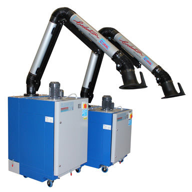 Mobile Rauchabzugsanlage - CLEANING NO-SMOKE DF	 - Coral - Schweiß / Patronen / mit Absaugarm