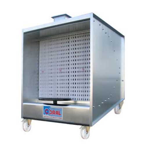 Offene Lackierkabine - MINISPRAY	 - Coral - für Einzelteile / Trockenfilter / mobil
