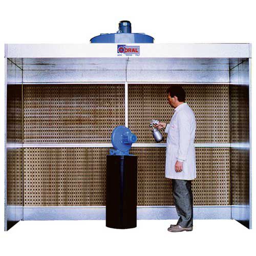 Offene Lackierkabine - EURODRY - Coral - für Einzelteile / Trockenfilter