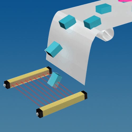 Zutritts-Lichtvorhang - AS series - Intellisense Microelectronics - Mehrstrahl / Einweg