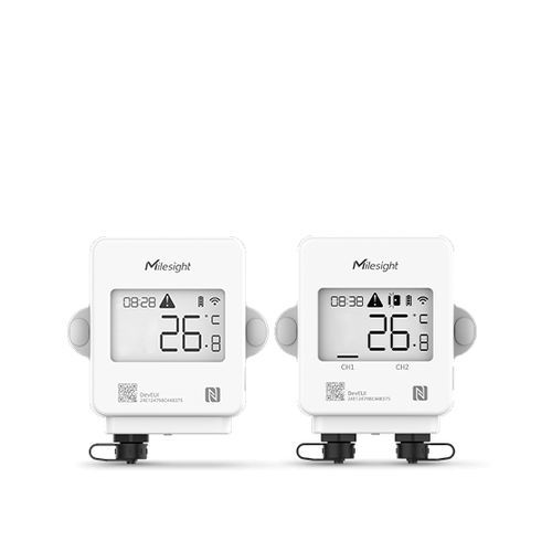 Pt100-Temperatursensor - TS301 - Milesight IoT - wandmontiert / LoRaWAN / IP65