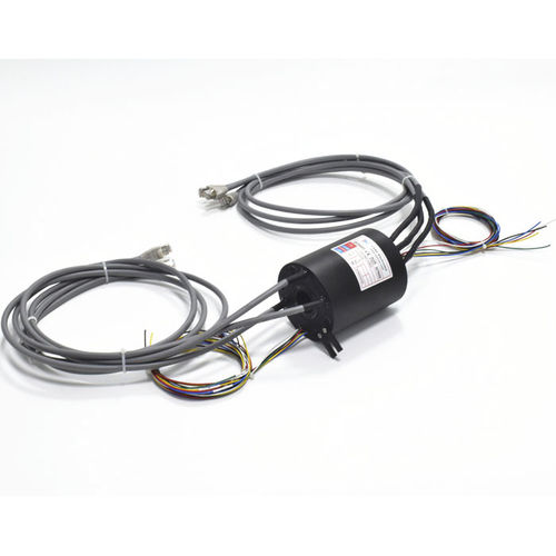 Ethernet-Schleifring - ECN025-06P1-03EG  - CENO Electronics technology Co., Ltd - Gigabit-Ethernet / mit Durchgangsbohrung / Industrie