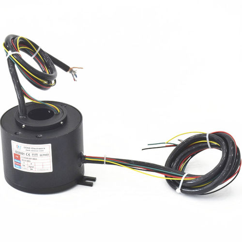 Elektrischer Schleifring - ECN038-04P-0803 - CENO Electronics technology Co., Ltd - mit Durchgangsbohrung / Industrie / Metall