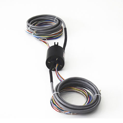 Ethernet-Schleifring - ECN012-12P1-01EM - CENO Electronics technology Co., Ltd - mit Durchgangsbohrung / Industrie / kompakt
