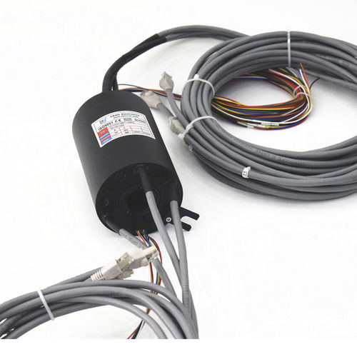 Ethernet-Schleifring - ECN025-08P1-03EG - CENO Electronics technology Co., Ltd - mit Durchgangsbohrung / Industrie / IP54