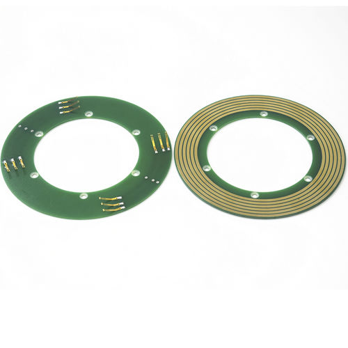 Schleifring mit Durchgangsbohrung - PSCN082-06P1 - CENO Electronics technology Co., Ltd - Pancake-Typ / Industrie / gebürsteter Kupfer