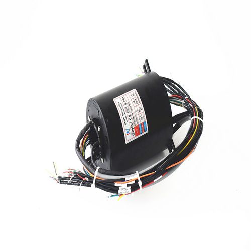 Ethernet-Schleifring - ECN038-10P-22S-01EG - CENO Electronics technology Co., Ltd - mit Durchgangsbohrung / Industrie / Aluminiumlegierung