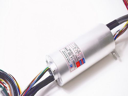 Ethernet-Schleifring - ECN025-28P1-08S-03EM - CENO Electronics technology Co., Ltd - Durchgangsbohrung / für medizinische Geräte / Aluminiumlegierung